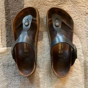 Birkenstock Gizeh Oiled Leather Black 40